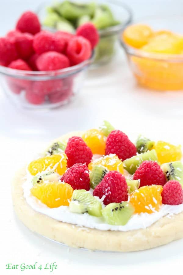 No Bake Fruit Pizza (Gluten-Free)