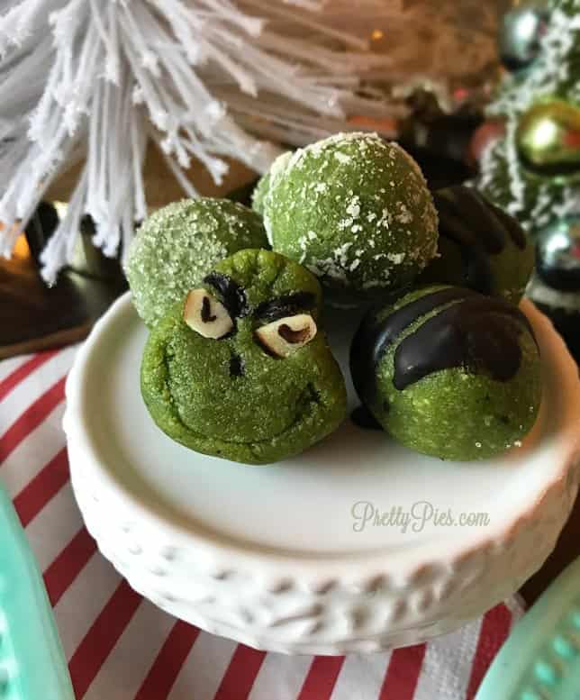Peppermint Grinch Pops