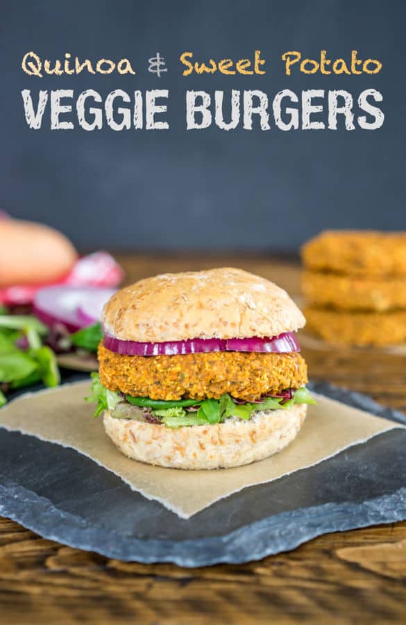 Quinoa and Sweet Potato Veggie Burgers