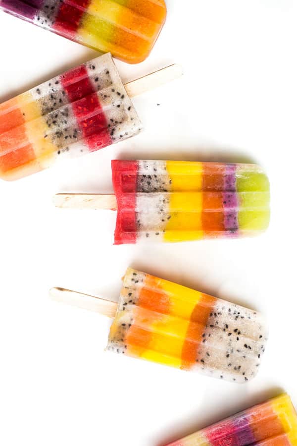 Rainbow Popsicles