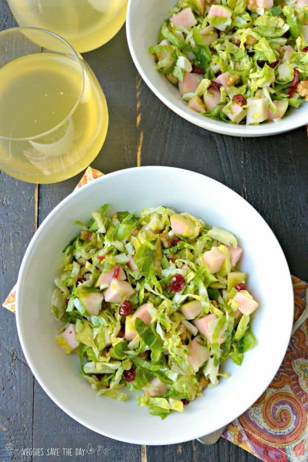 Raw Brussels Sprouts & Apple Salad