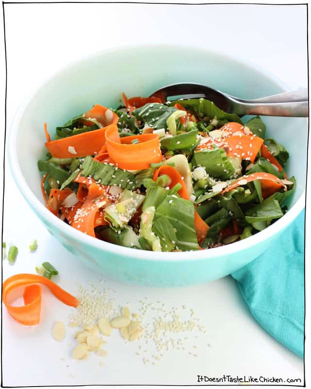 Sesame Bok Choy and Carrot Salad