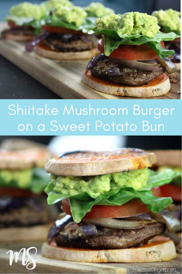 Shiitake Mushroom Sliders on Sweet Potato Bun