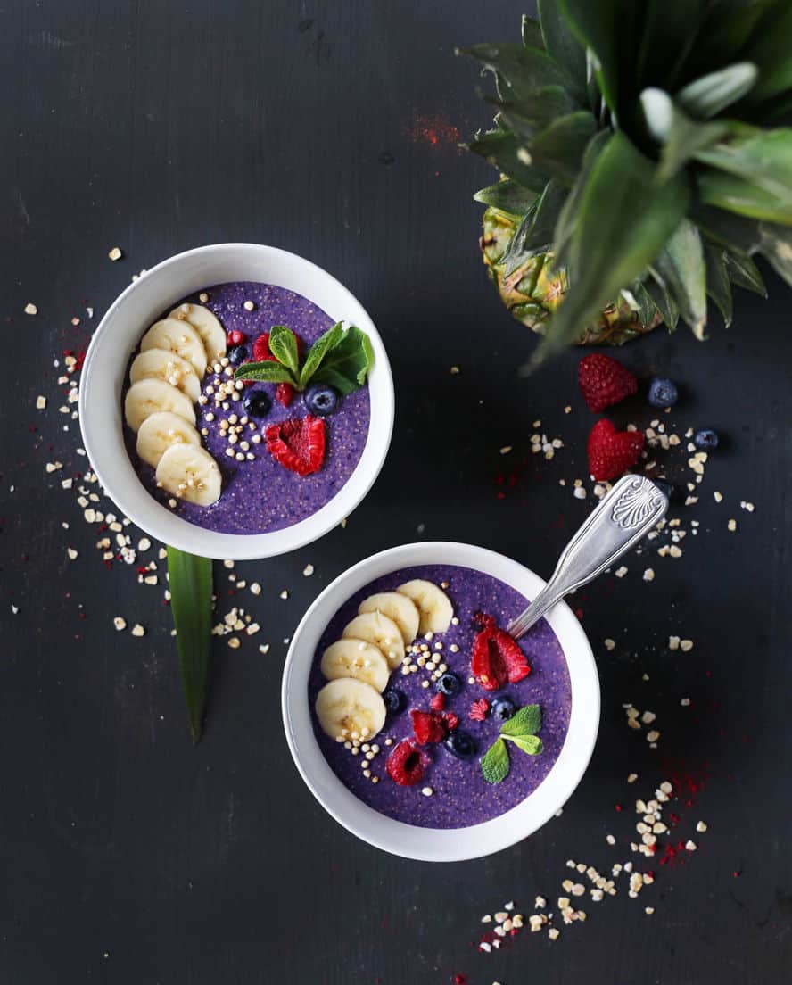 Simple Amaranth and Millet Blueberry Porridge (Gluten Free)