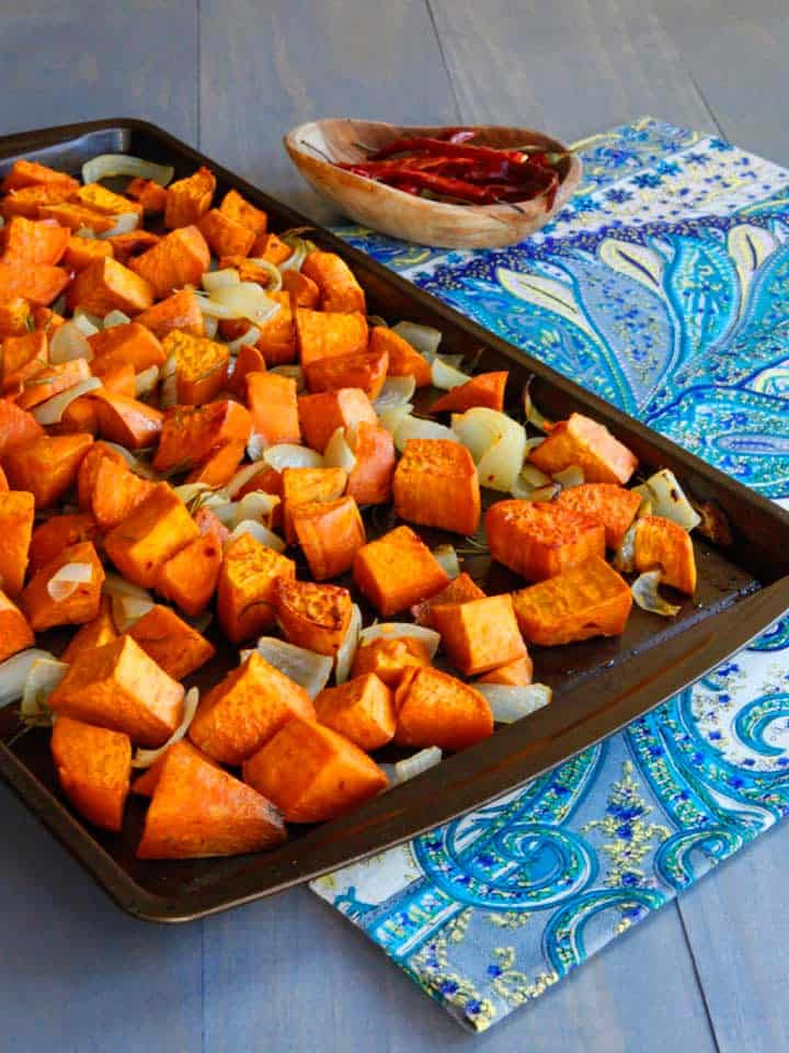 Spicy Roasted Sweet Potatoes