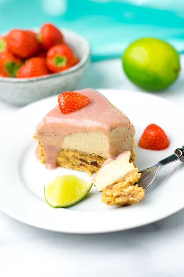 Strawberry Peanut Butter Cheesecake