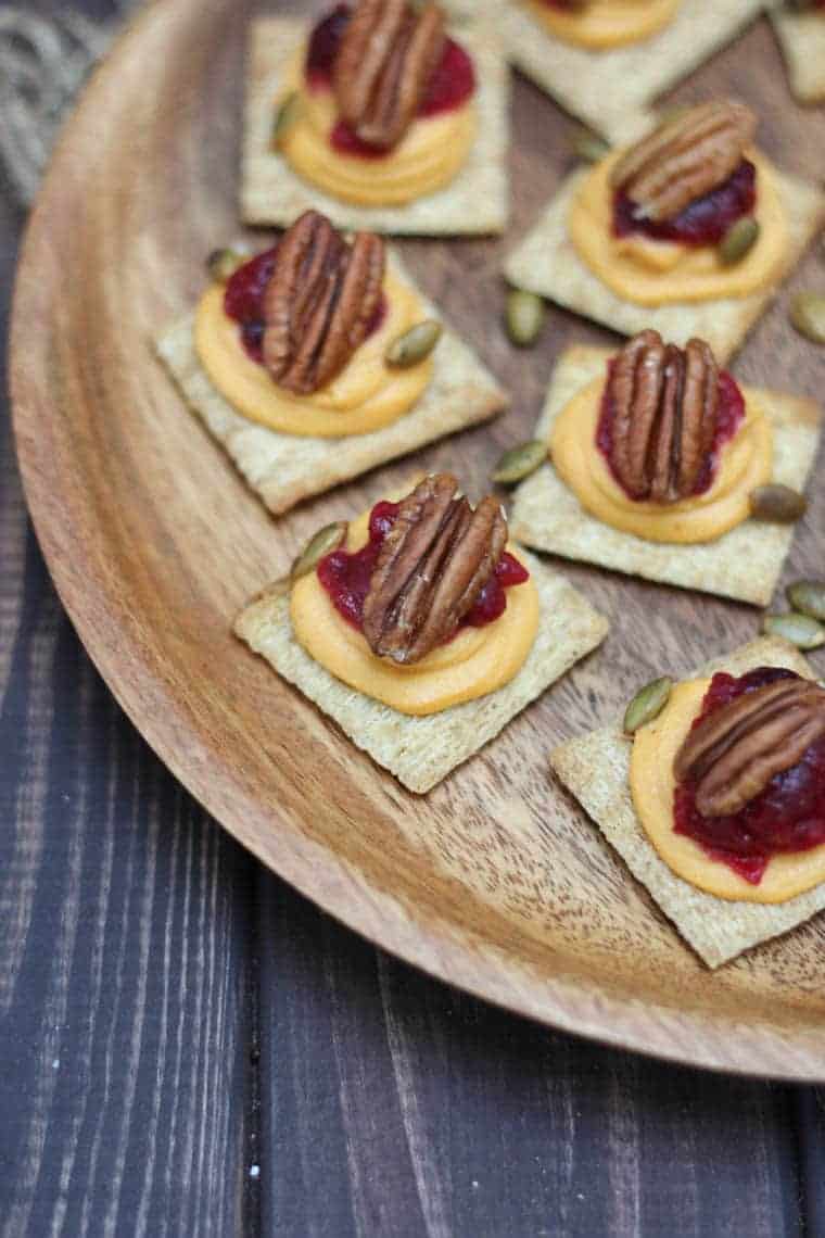 Sweet Potato and Cranberry Mousse Bites