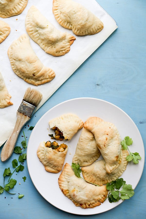 Sweet Potato, Chickpea & Spinach Empanadas