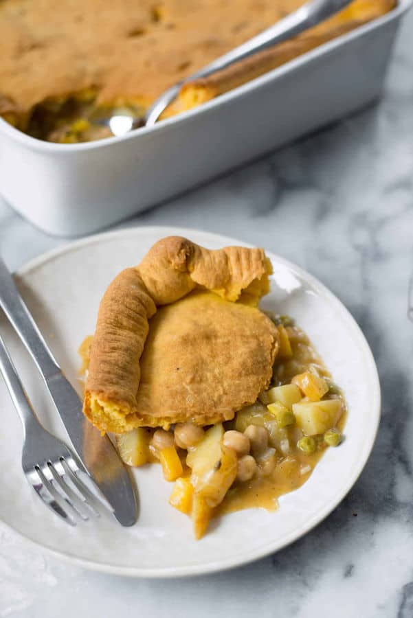 Pot Pie with Sweet Potato Crust