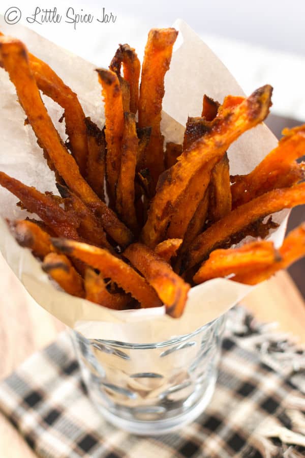 Sweet and Spicy Baked Sweet Potato Fries