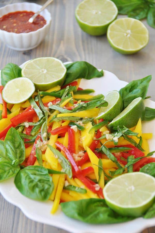 Thai Mango Salad with Ginger-Lime Dressing