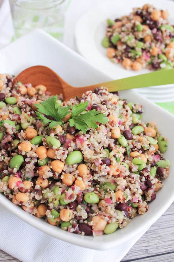 Three Bean Quinoa Salad