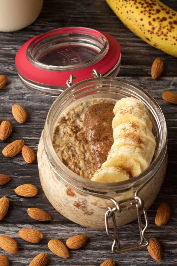 Almond Butter Overnight Oats