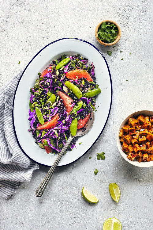 Asian Black Rice Salad