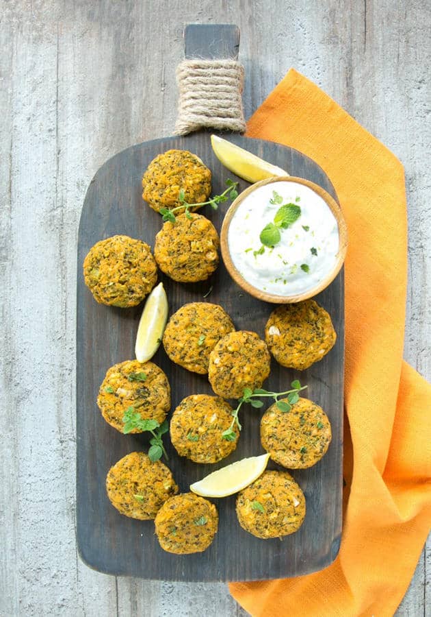 Baked Veggie Sweet Potato Fritters