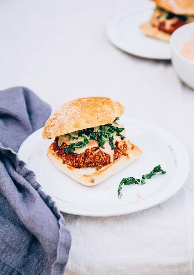 Bloody Mary Veggie Burgers