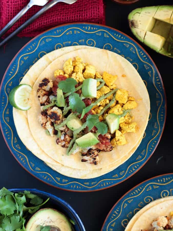 Breakfast Tacos with Cauliflower