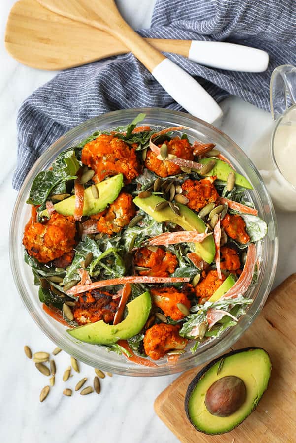 Buffalo Cauliflower Salad