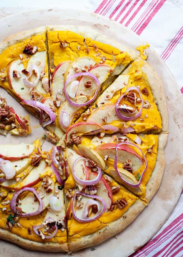 Butternut Squash Pizza with Apples & Pecans