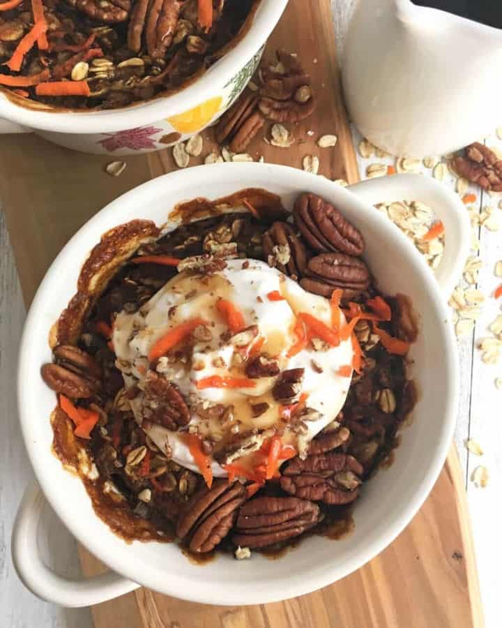 Carrot Cake Baked Oatmeal