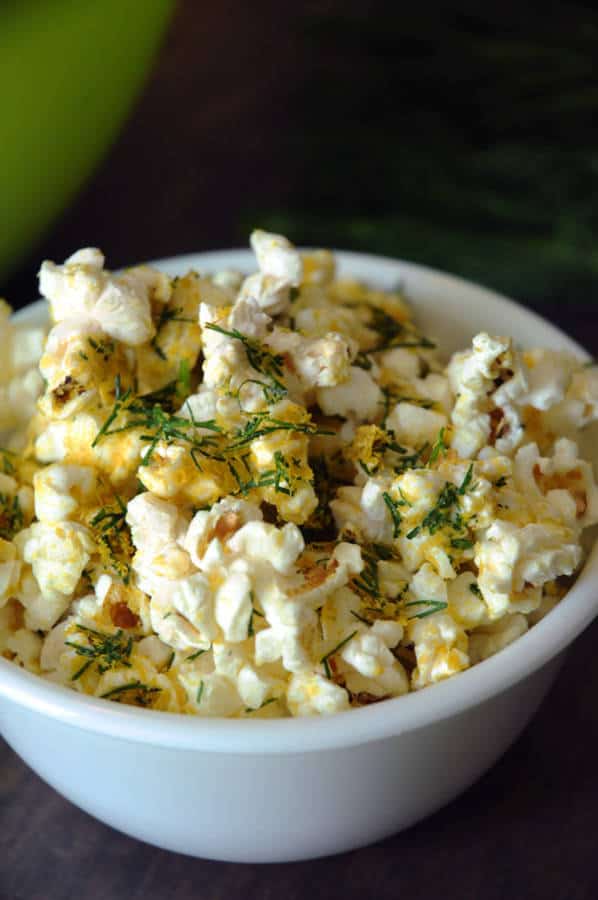 Cheesy Dill Popcorn