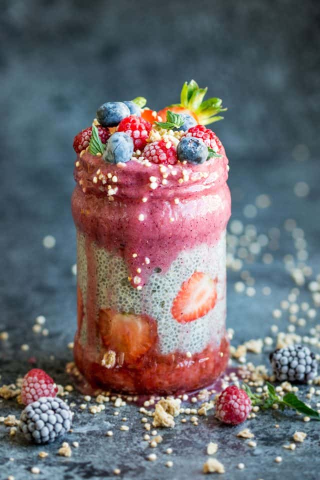 Chia Pudding with Berry Layers