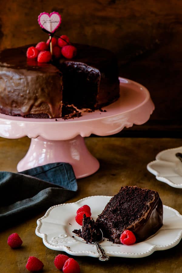 Chocolate Cake with Chocolate Ganache