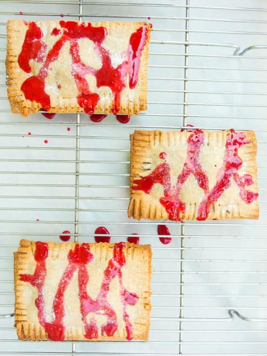 Chocolate Fudge Pop Tarts with Raspberry Glaze