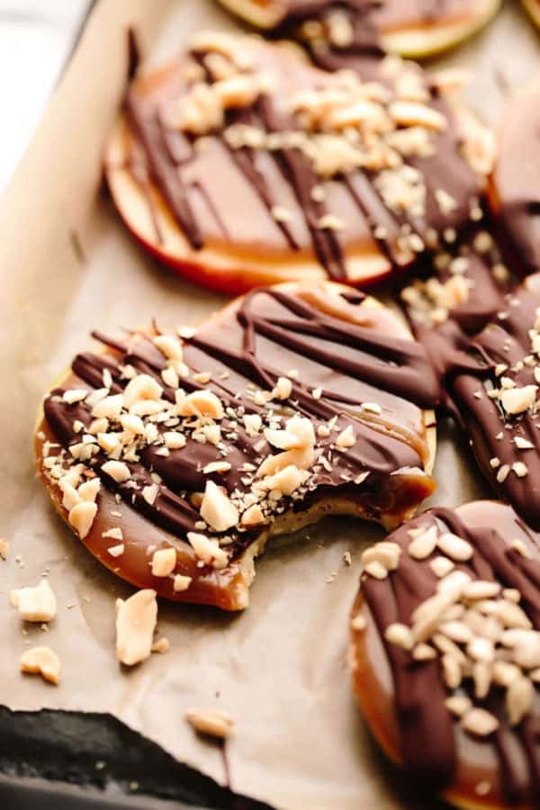 Chocolaty Caramel Apple Slices