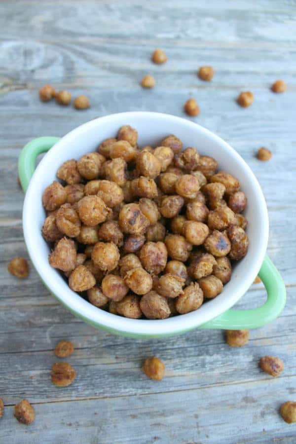 Clean Eating Roasted Chickpeas