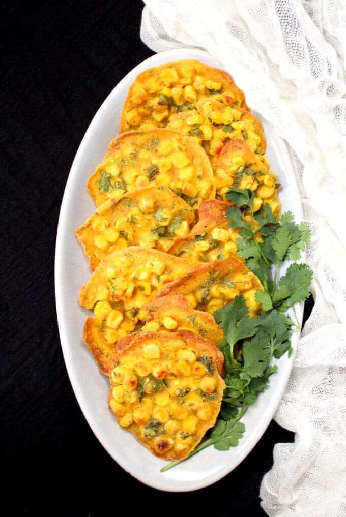 Corn Pakora Fritters