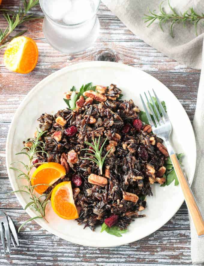 Cranberry Pecan Wild Rice Salad (Gluten-Free)