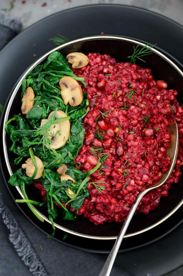 Creamy Beetroot and Buckwheat Risotto