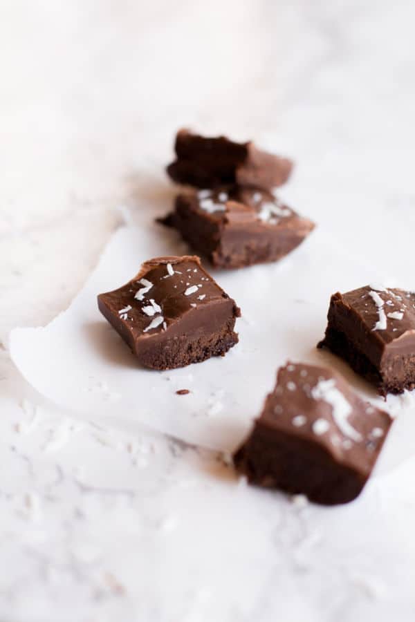 Dark Chocolate Coconut Oil Fudge