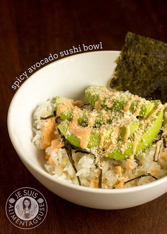 Deconstructed Spicy Avocado Sushi Bowl (Gluten-Free)