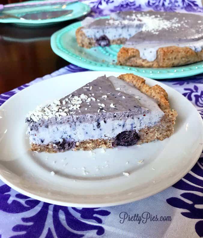 Deep Dish Frosted Blueberry Tart