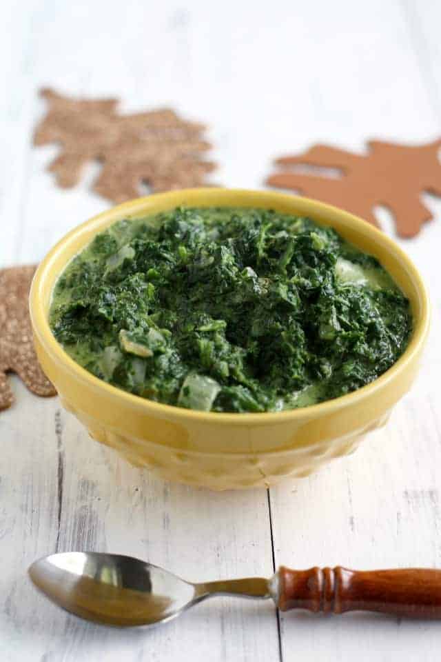 Easy Creamed Spinach (Gluten Free)