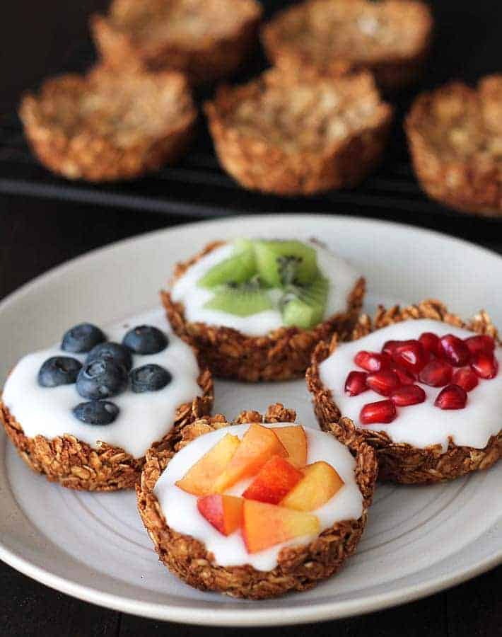 Fruit and Yogurt Granola Cups