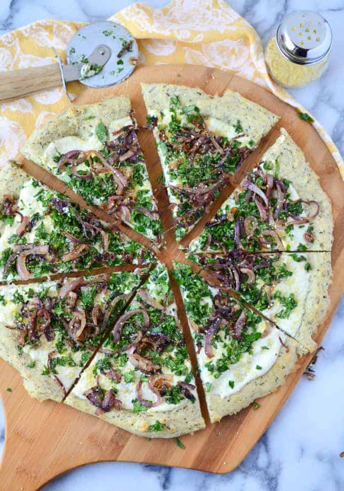 Garlic Herb White Pizza