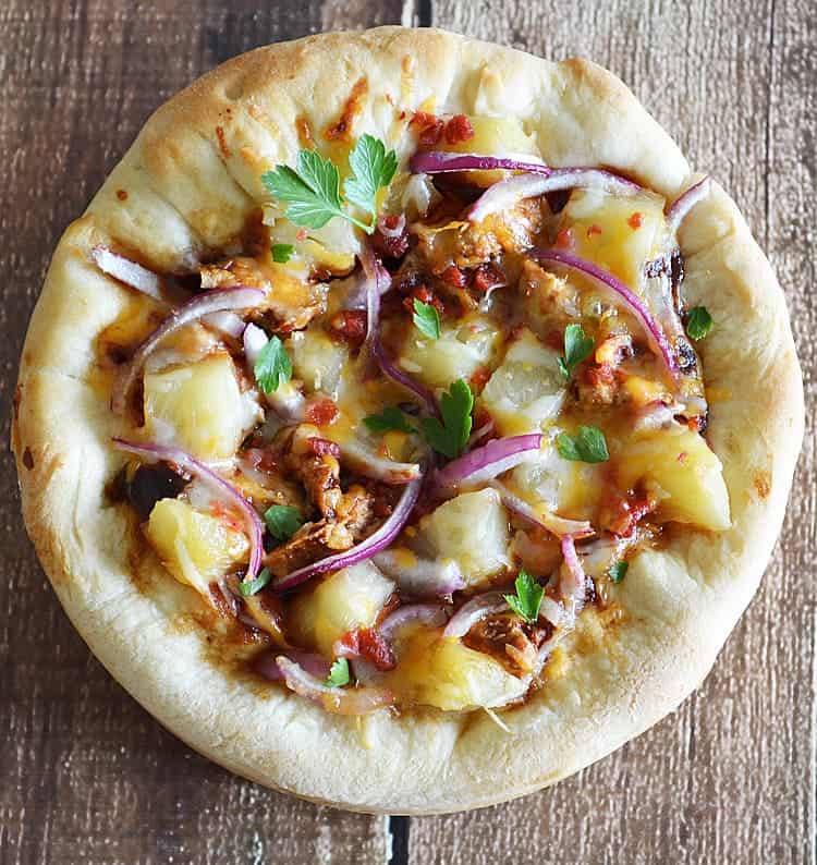 Hawaiian Barbecue Chicken Pizza