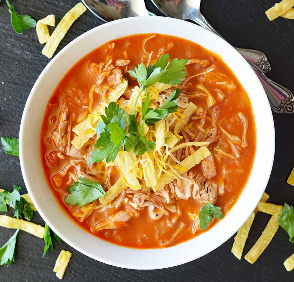 Homemade Jackfruit Tortilla Soup