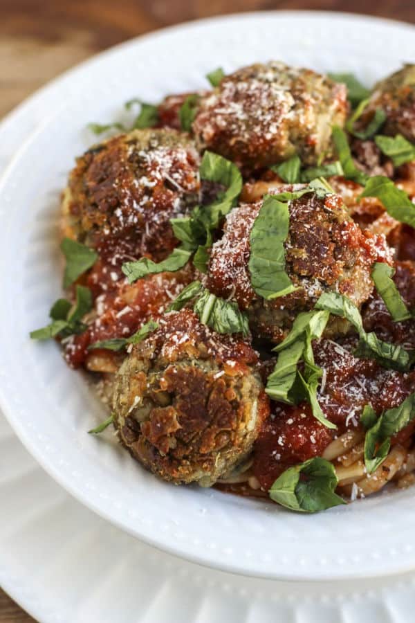 Italian Lentil Quinoa Meatballs