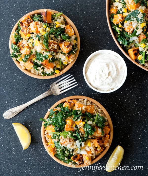 Kale, Sweet Potato, and Quinoa Salad