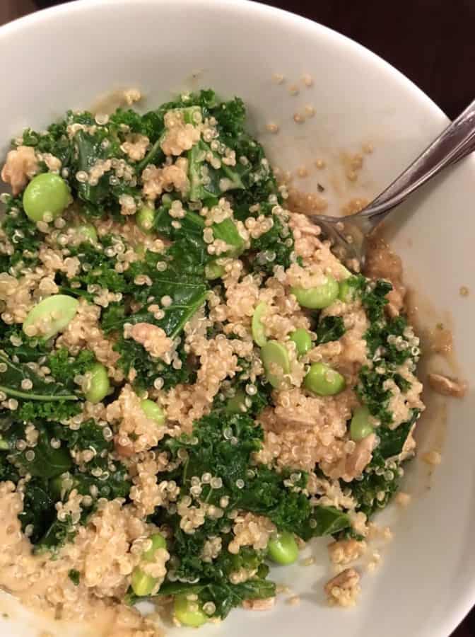 Lemony Quinoa with Kale