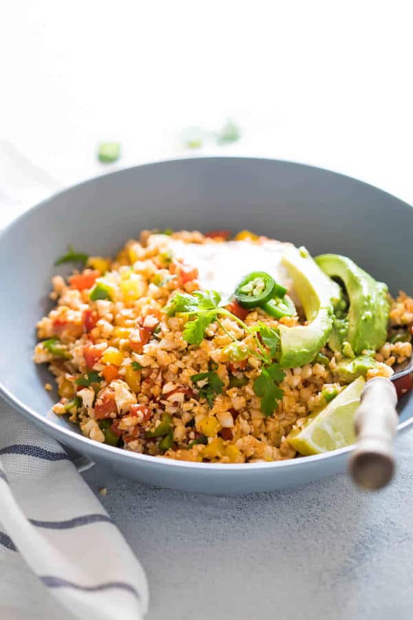 Low Carb Mexican Cauliflower Rice