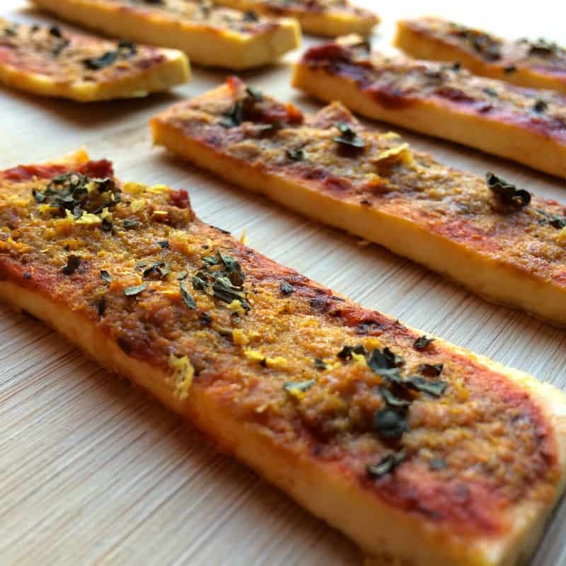 Low Carb Pizza Sticks