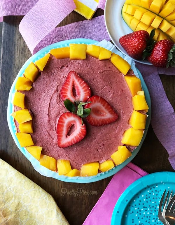 Mango Berry Cheesecake