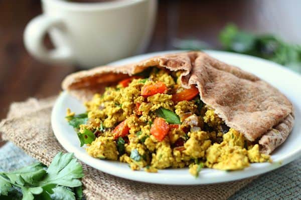 Mediterranean Tofu Scramble