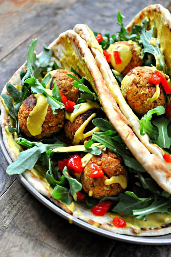 Moroccan Meatball Pitas