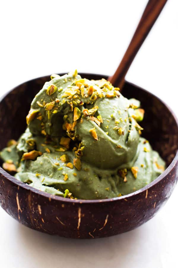 No-Churn Pistachio Ice Cream